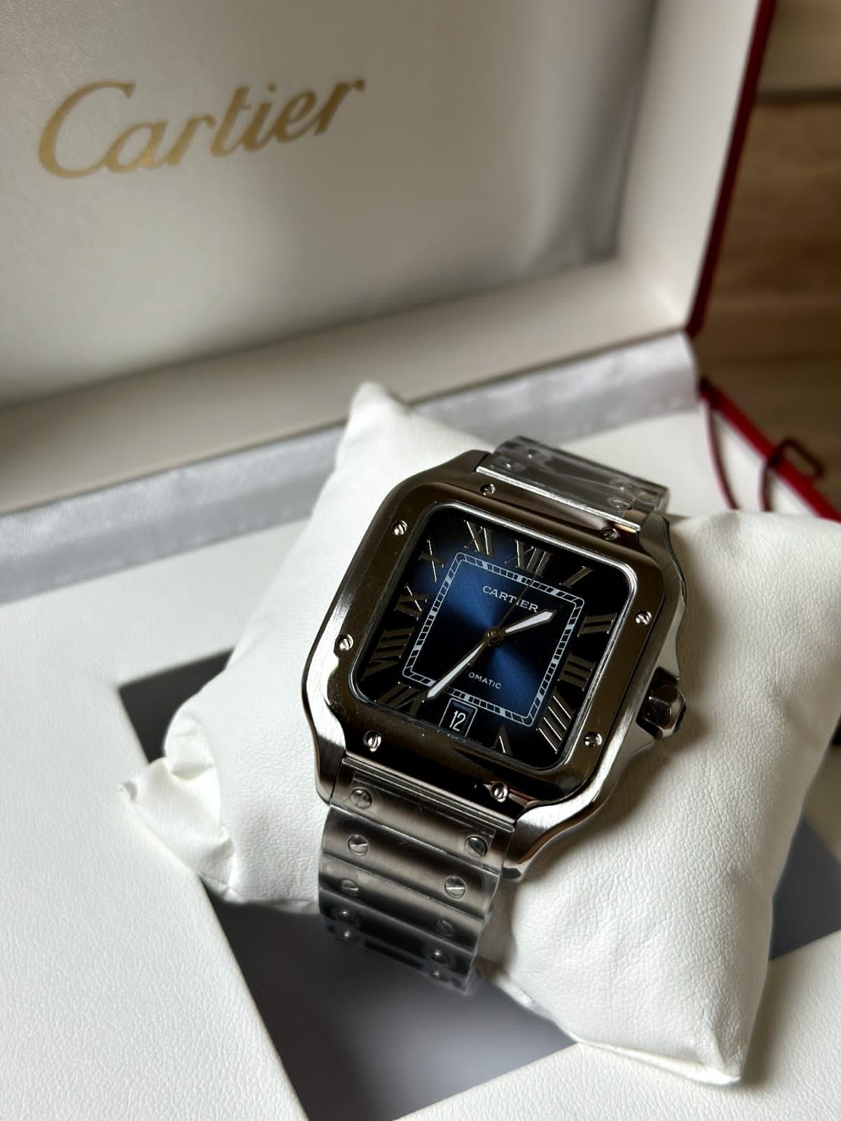Cartier Santos Blue Dial