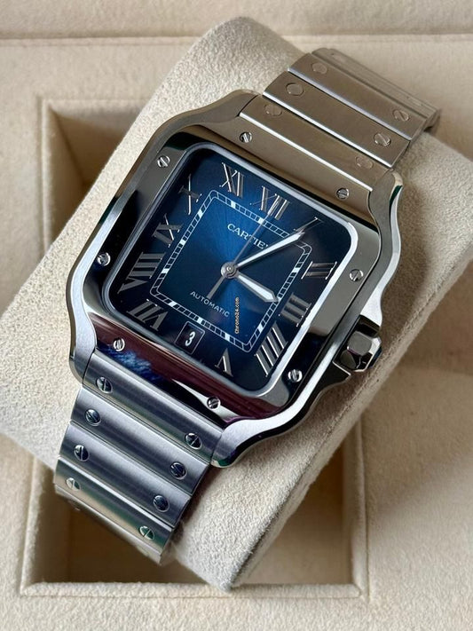 Cartier Santos Blue Dial