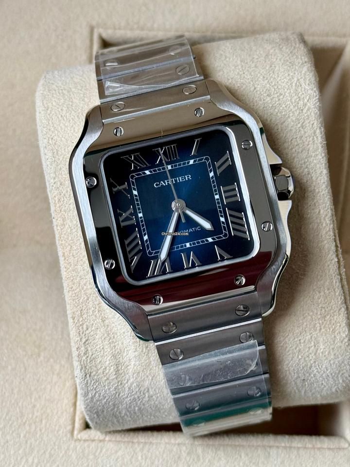 Cartier Santos Blue Dial